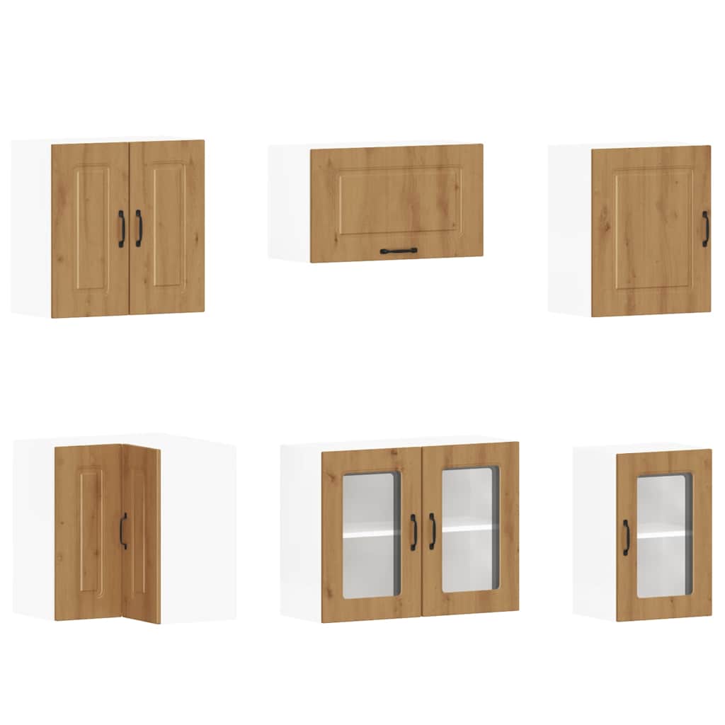 11-tlg. Küchenschrank-Set Kalmar Weiß Holzwerkstoff