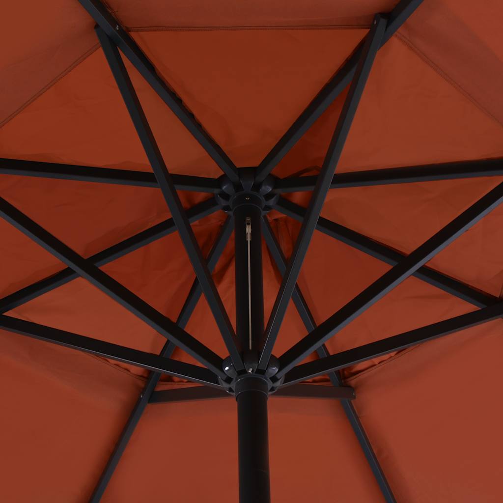 Sonnenschirm Weiß Aluminium 500 cm