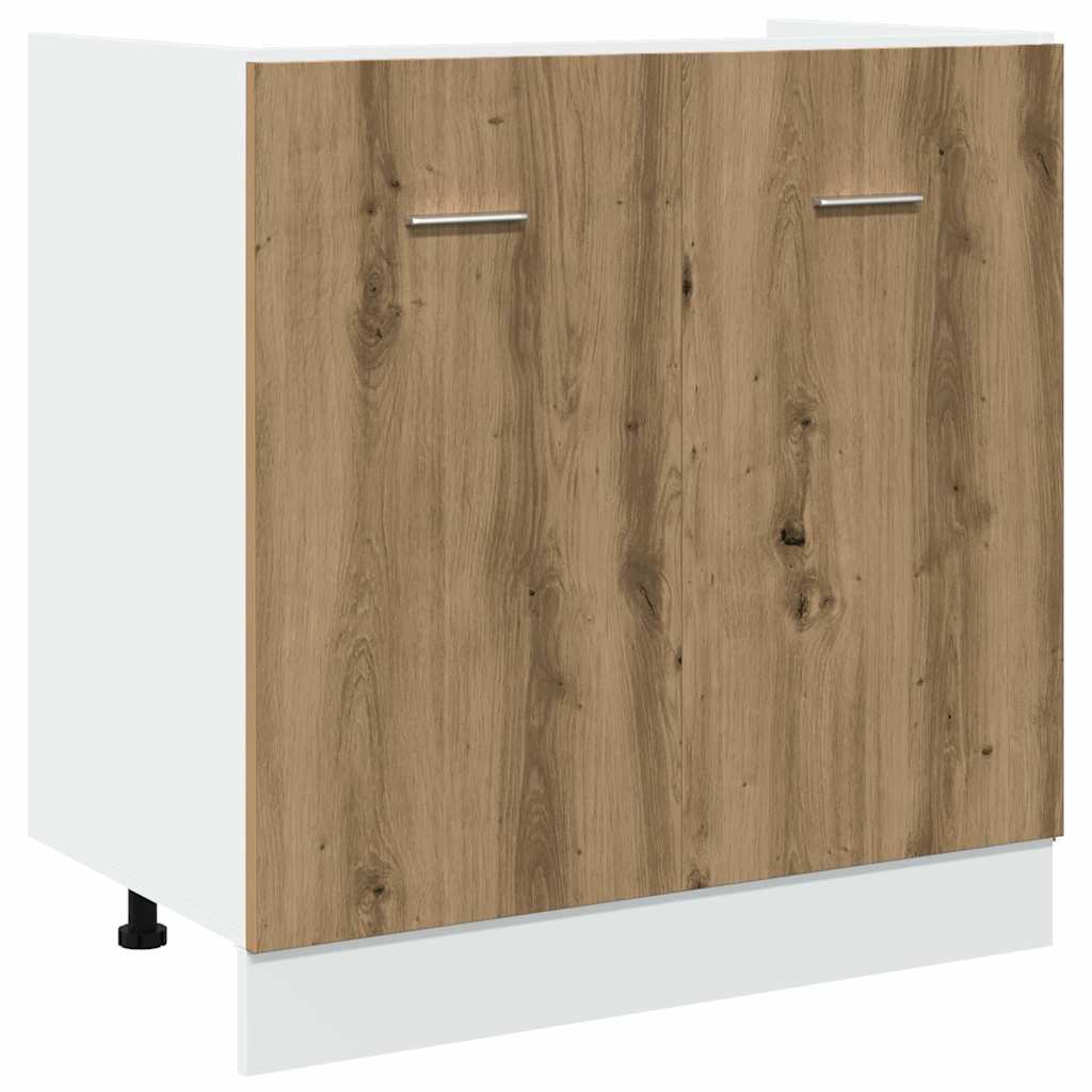 11-tlg. Küchenschrank-Set Lyon Altholz-Optik Holzwerkstoff