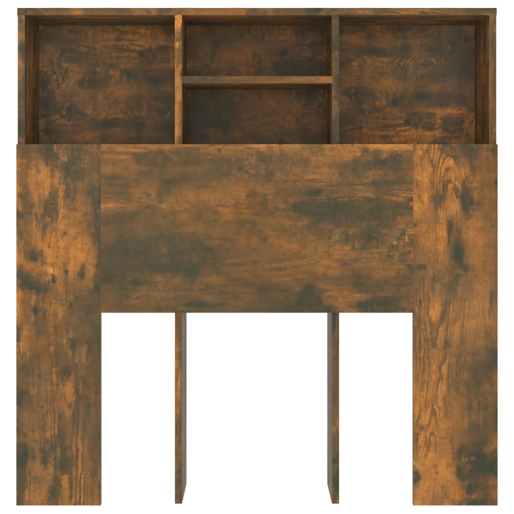 Bett-Kopfteil mit Ablagen Weiß 100x19x103,5 cm