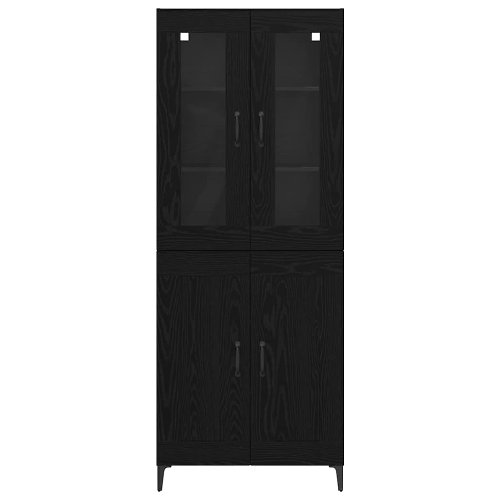 Highboard Altholz 69,5 x 34 x 180 cm Holzwerkstoff