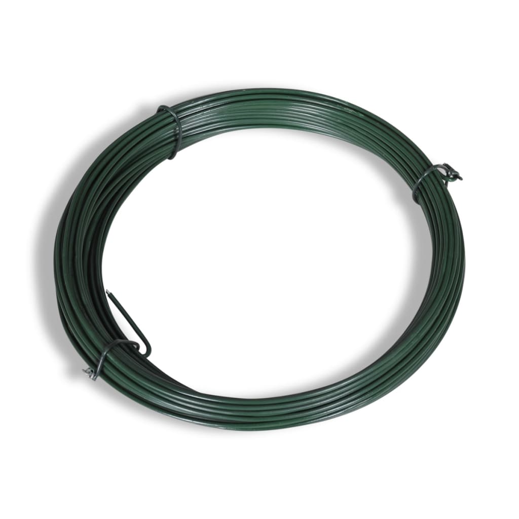 Maschendrahtzaun mit Pfosten und Bodenhülsen Stahl 0,8x25 m