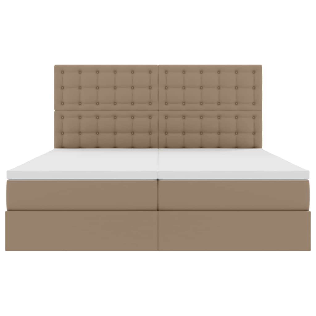 Bett mit Stauraum und LED Schwarz 180 x 200 cm Kunstleder