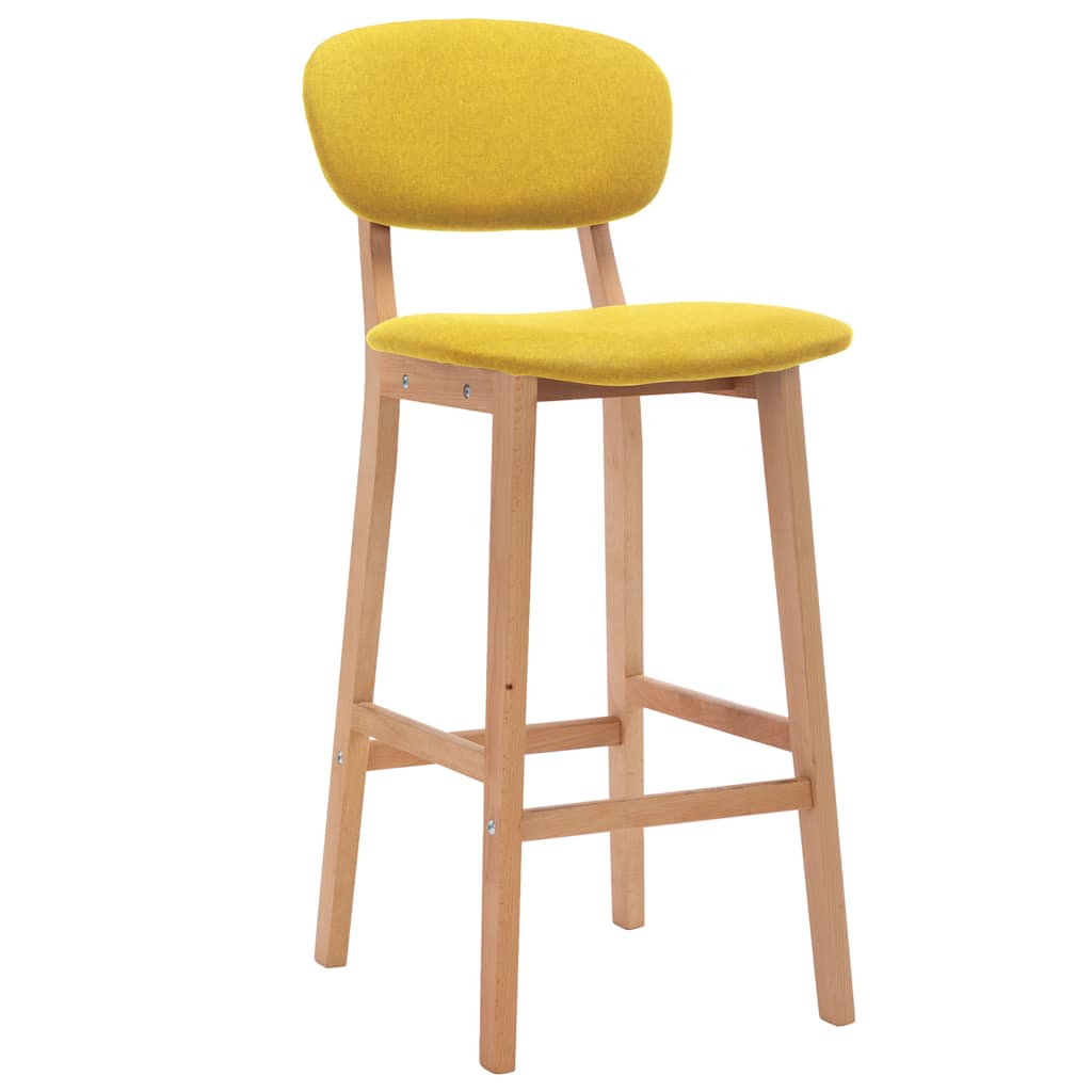 Barhocker 2 Stk. Braun Stoff