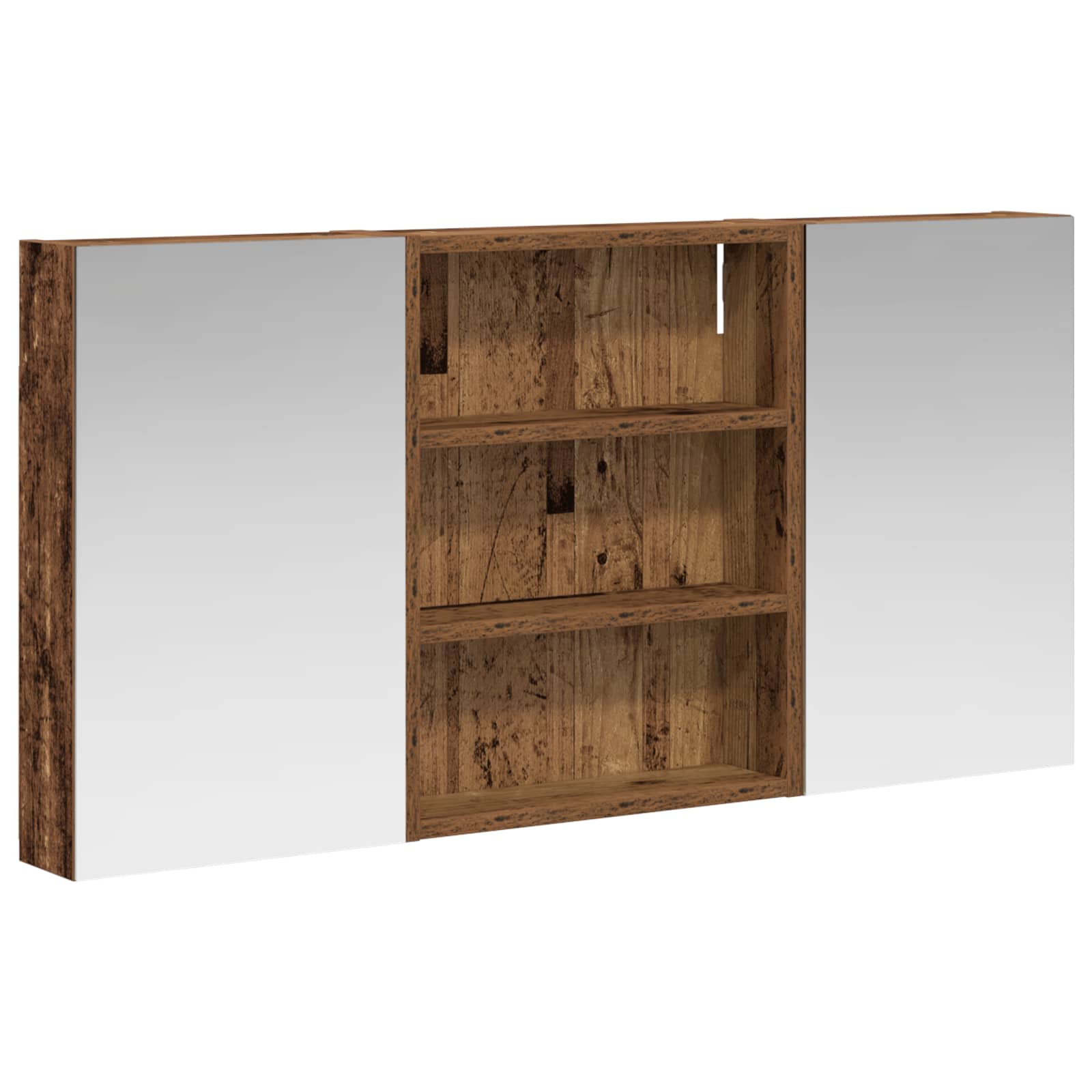 Badezimmerschrank-Set 3 pcs 80 x 10,5 x 50 cm Holzwerkstoff
