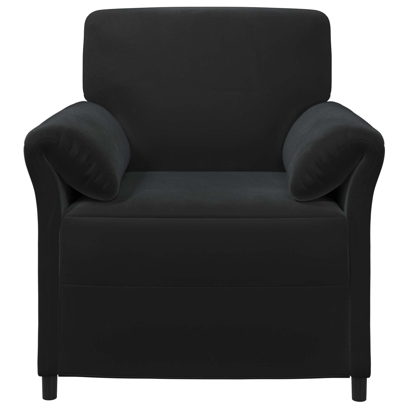 1-Sitzer Sofa Hellgrau 88 x 83 x 95 cm Samt