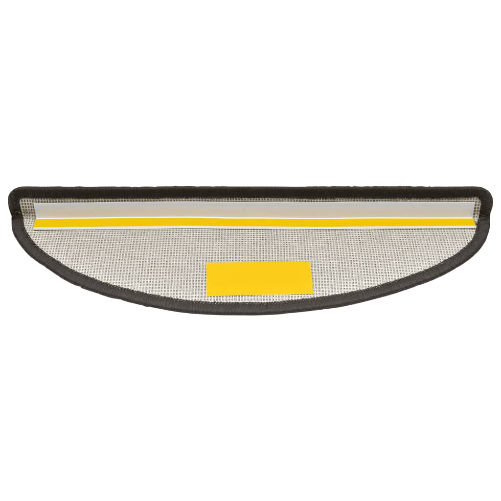 Stufenmatten 15 Stk. 56x17x3 cm Anthrazit Halbrund