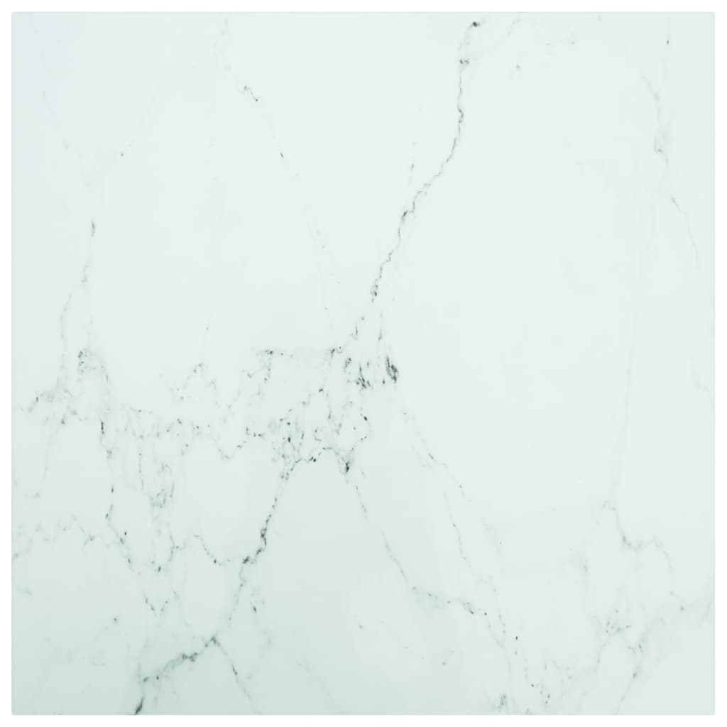 Tischplatte aus gehärtetem Glas quadratisch 700x700 mm