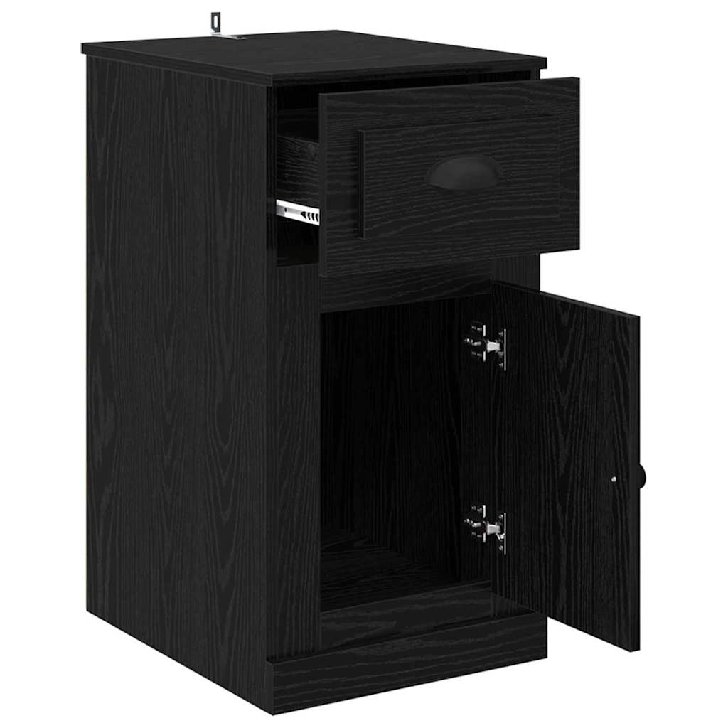 Beistellschrank mit Schublade Weiß 40x50x75 cm Holzwerkstoff