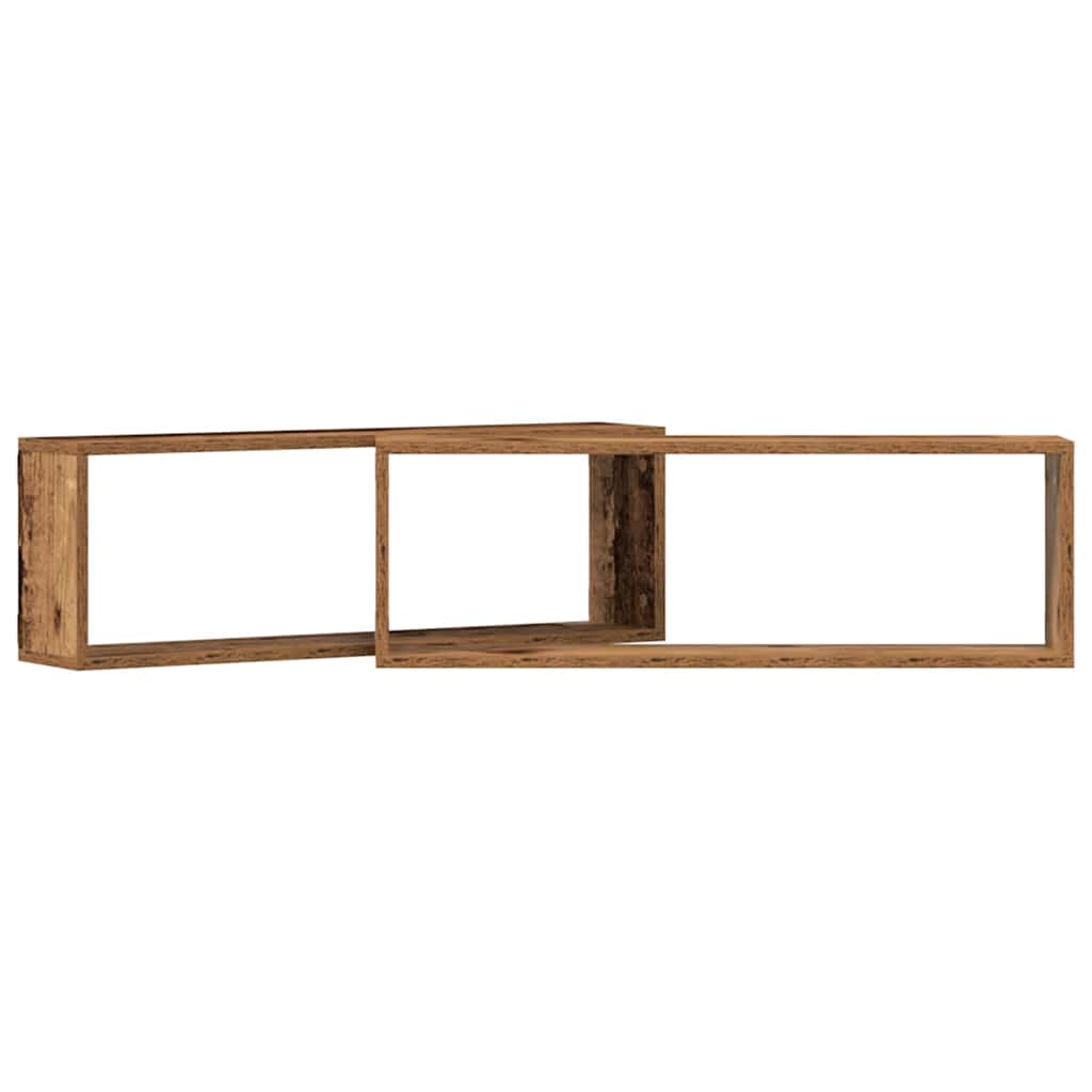 Würfelregale 2 Stk. Weiß 30x15x30 cm