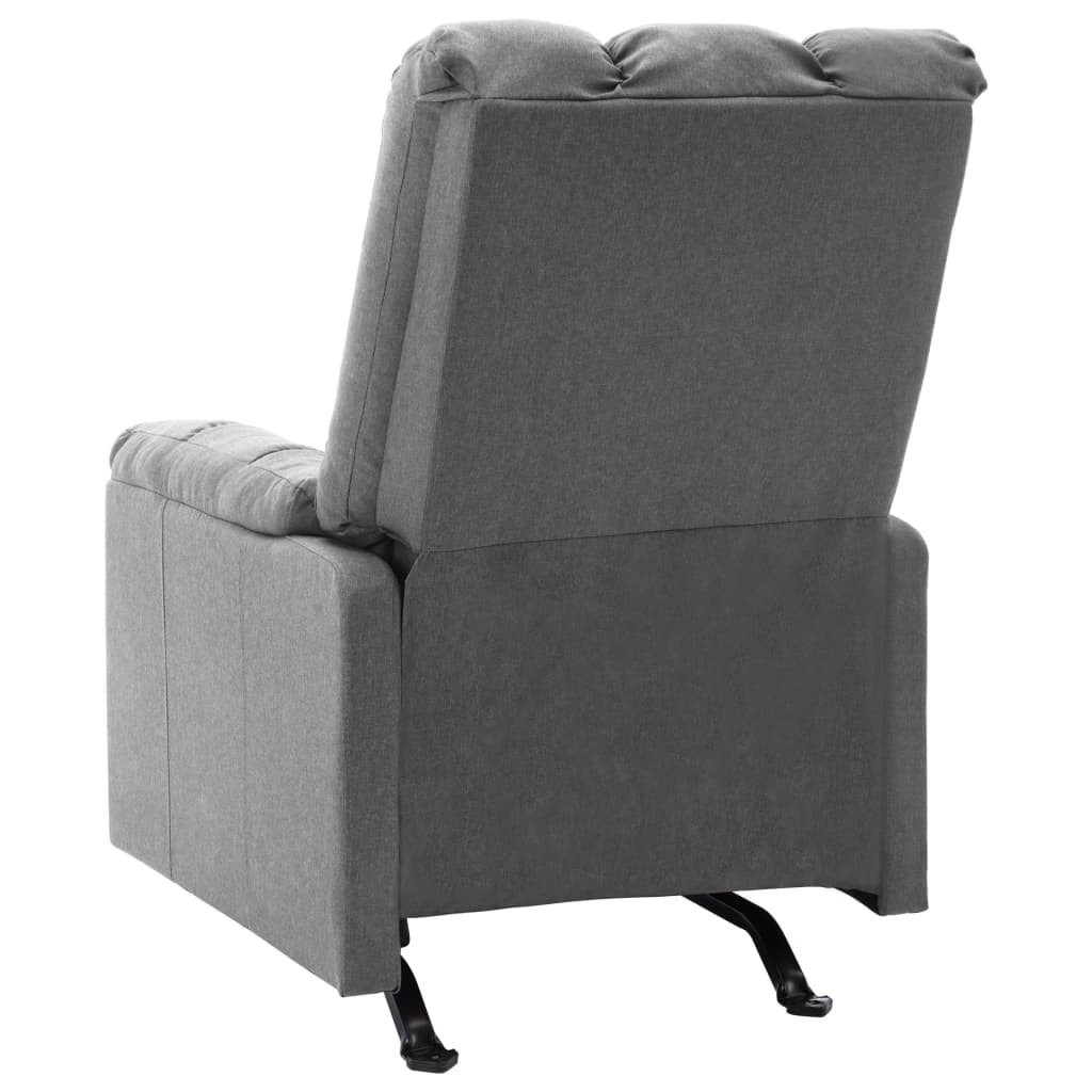 Massagesessel Hellgrau Stoff