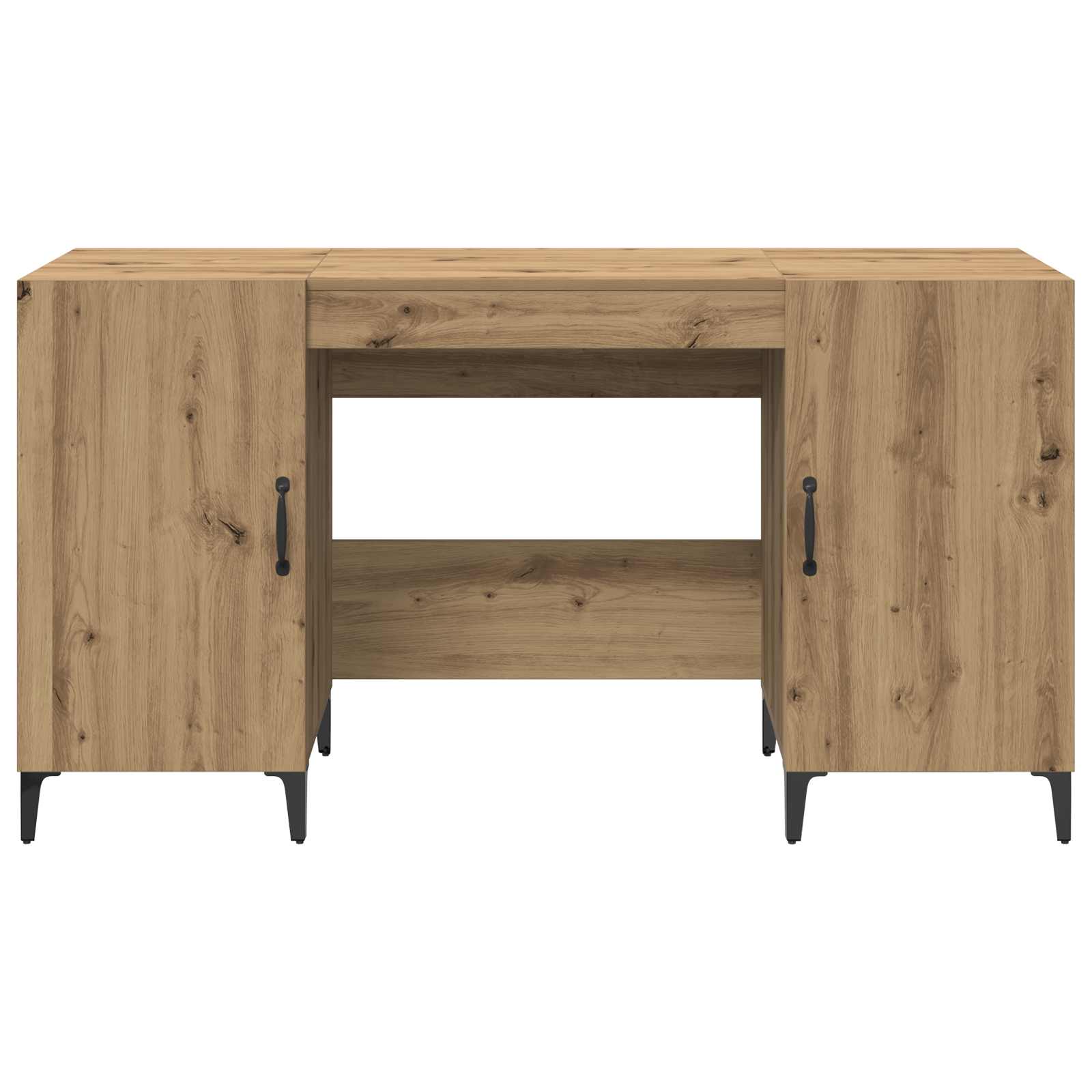 Schreibtisch mit Tür Altholz 140 x 50 x 75 cm Holzwerkstoff