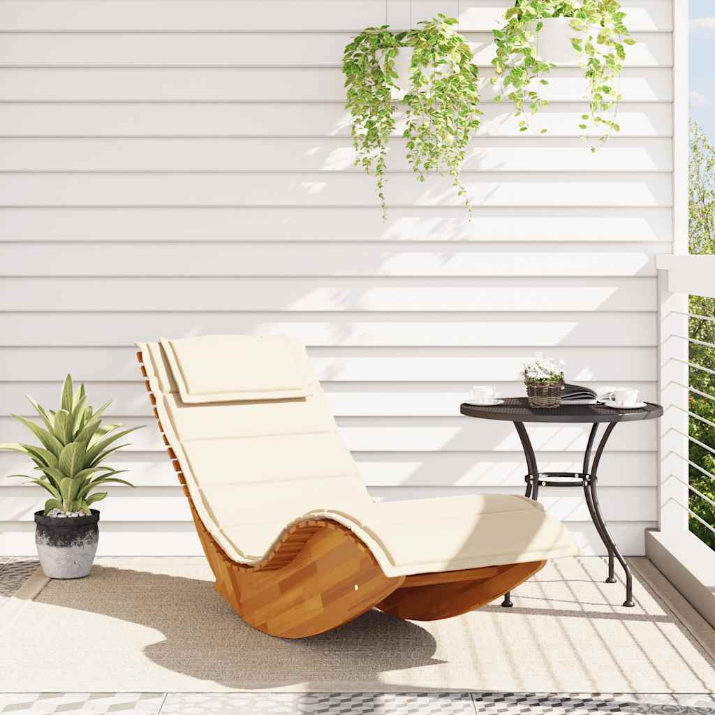 Schaukelstühle Sonnenliegen 2 Stk. Akazienholz