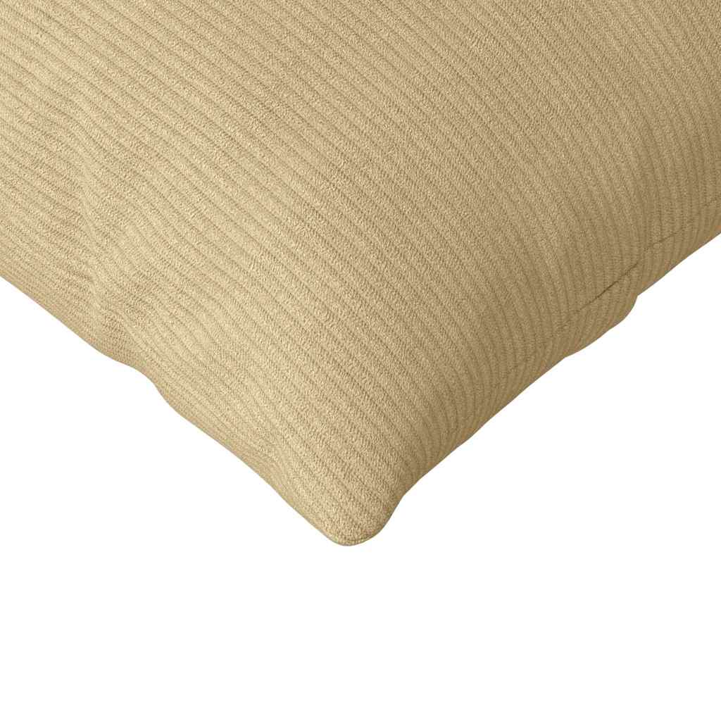 Sofakissen 2 Stück Hellgrau 50 x 30 cm Cordstoff