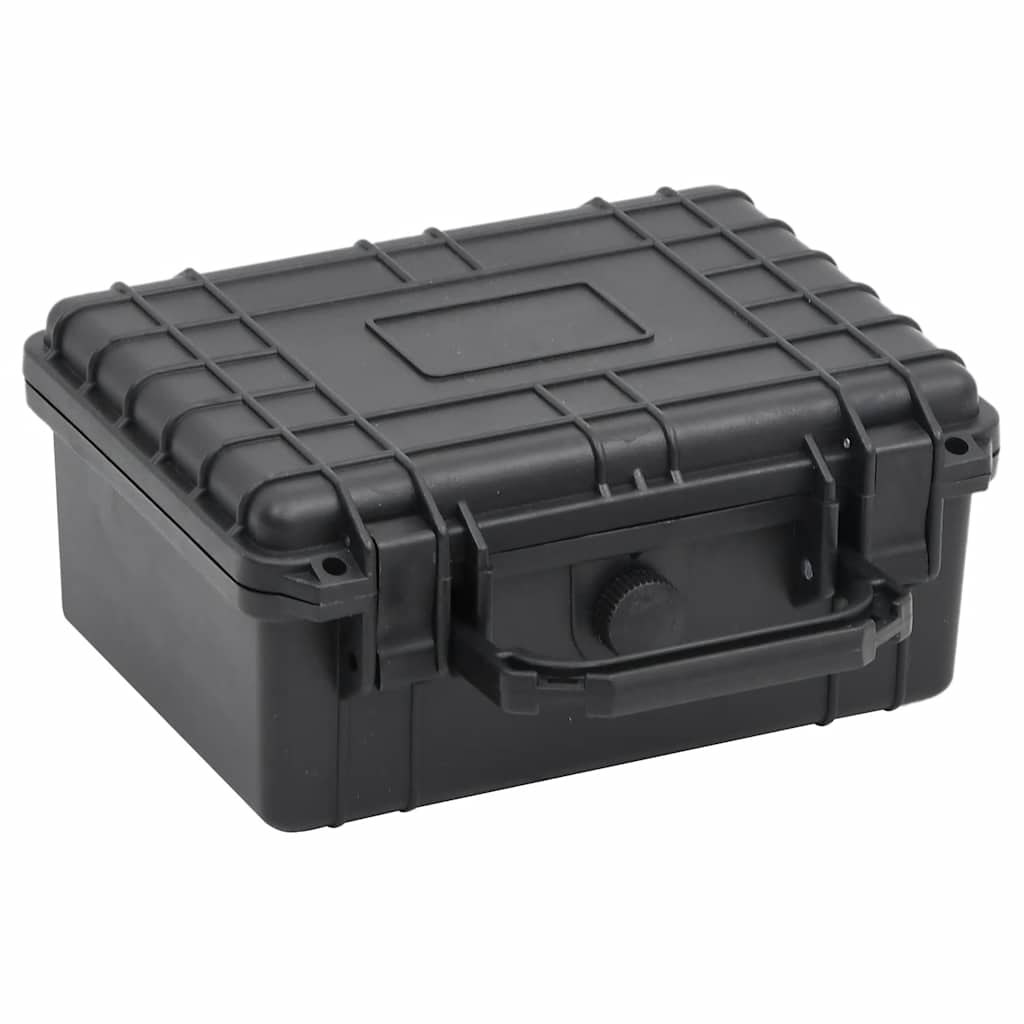 Koffer für Flugreise Tragbar Schwarz 46,5x21,5x17,5 cm PP