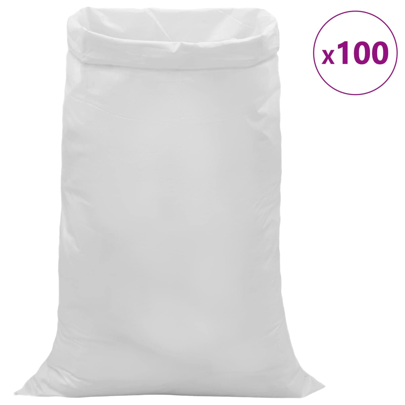 Gewebte Säcke 10 pcs Weiß 30 x 45 cm PP