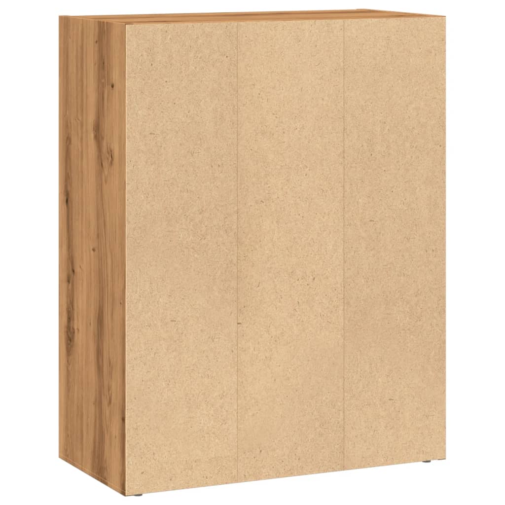 Bücherregal Weiß 80x30x189 cm Holzwerkstoff
