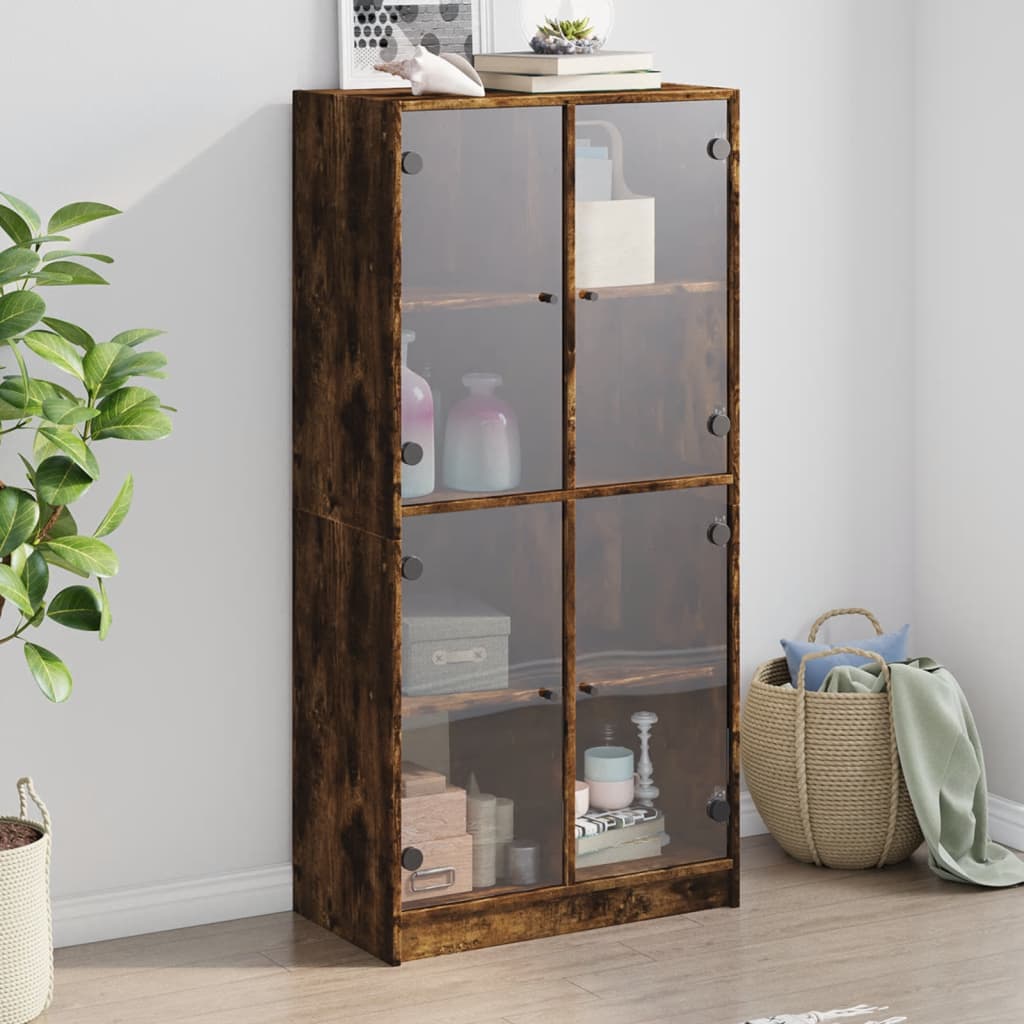 Bücherschrank mit Türen Weiß 136x37x142 cm Holzwerkstoff