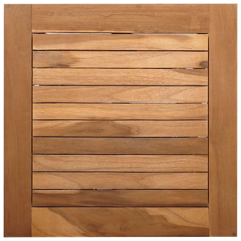 Sonnenliege Massives Teakholz Braun