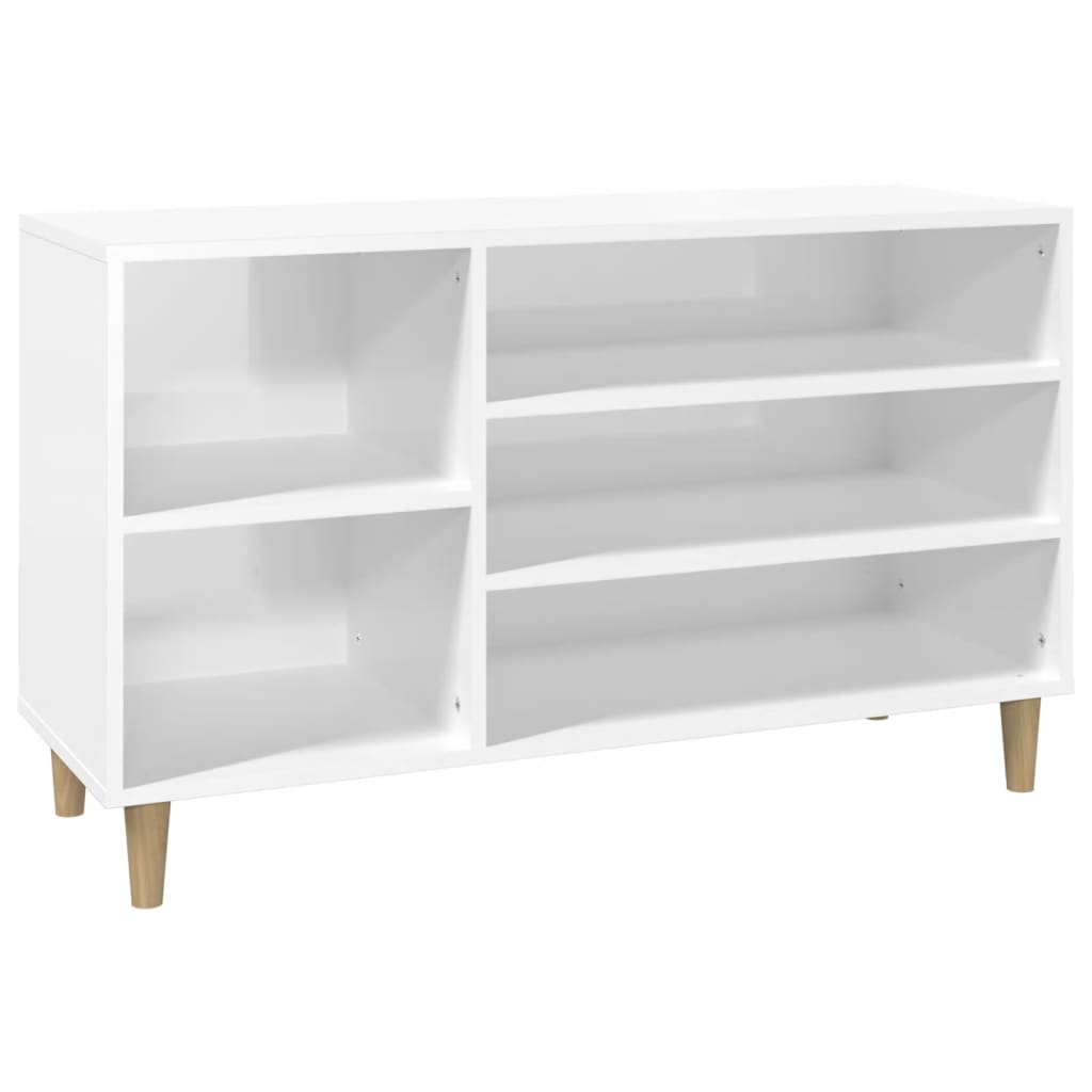 Schuhregal Weiß 102x36x60 cm Holzwerkstoff