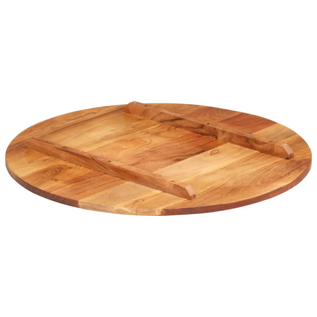 Tischplatte Massivholz Akazie Rund 15-16 mm 40 cm