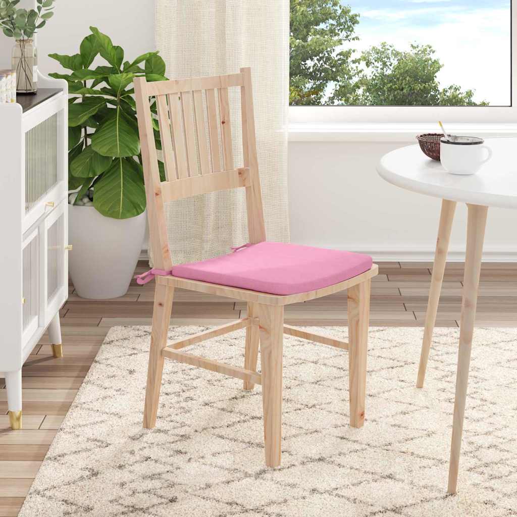 Sitzkissen 4 pcs Hellgrau 40 x 40 x 3 cm Stoff