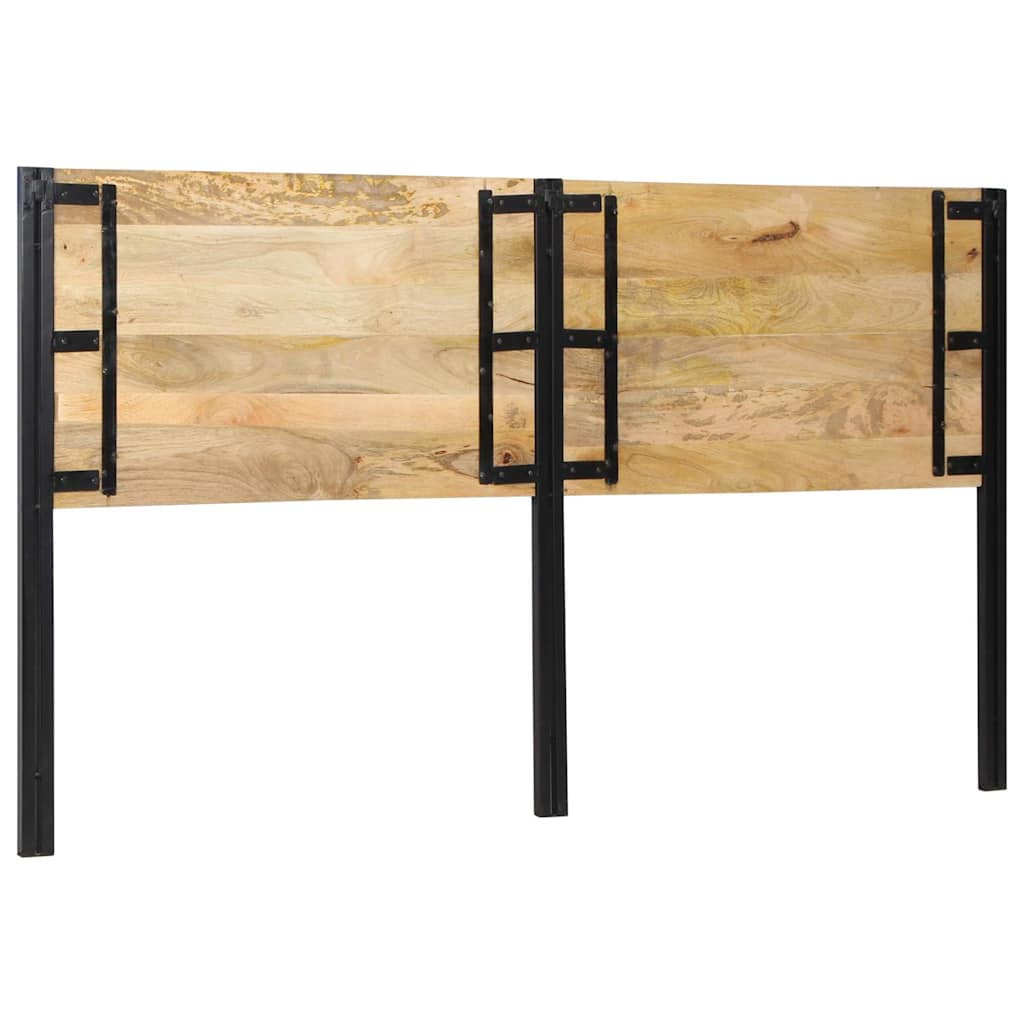 Kopfteil 100 cm Massivholz Mango und Eisen