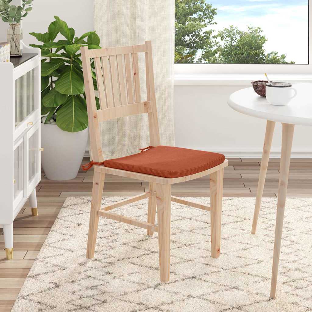 Sitzkissen 4 pcs Hellgrau 40 x 40 x 3 cm Cordstoff