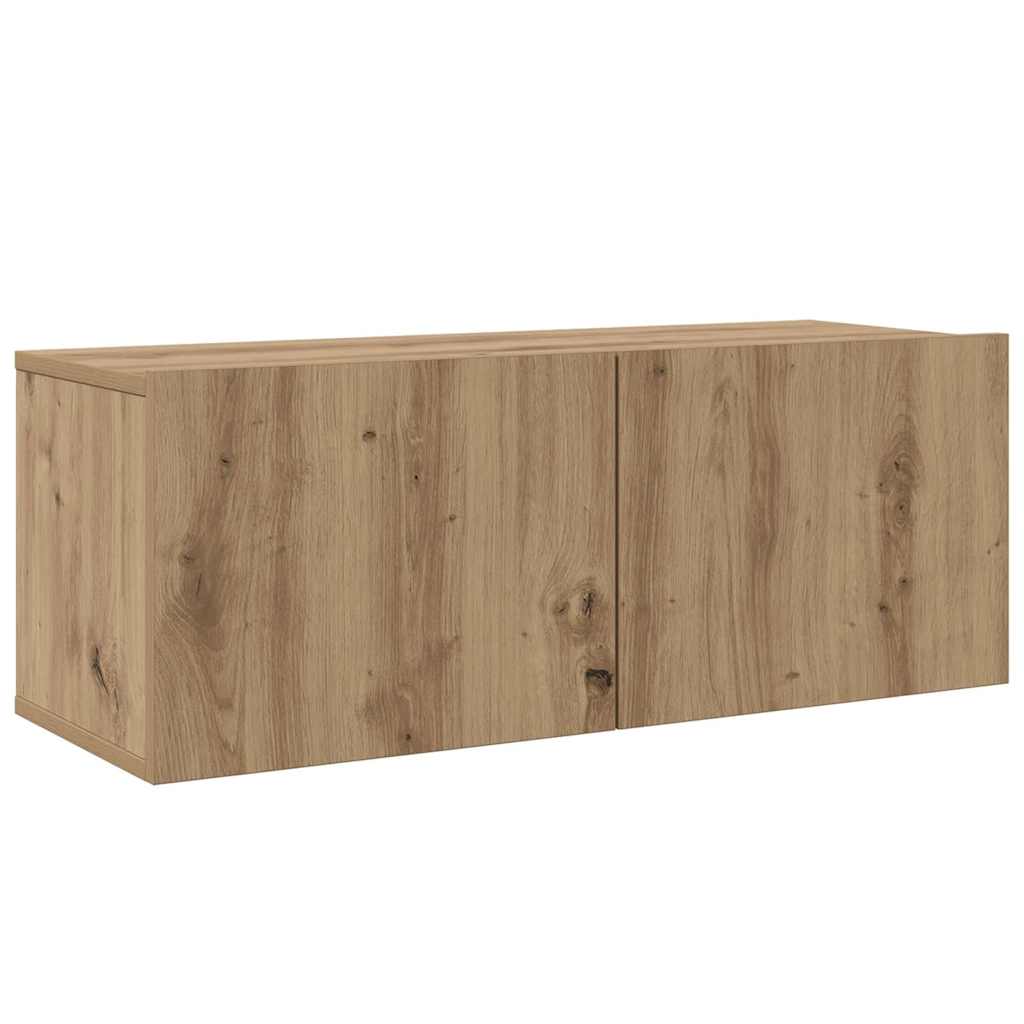 4-tlg. TV-Schrank-Set Weiß Holzwerkstoff