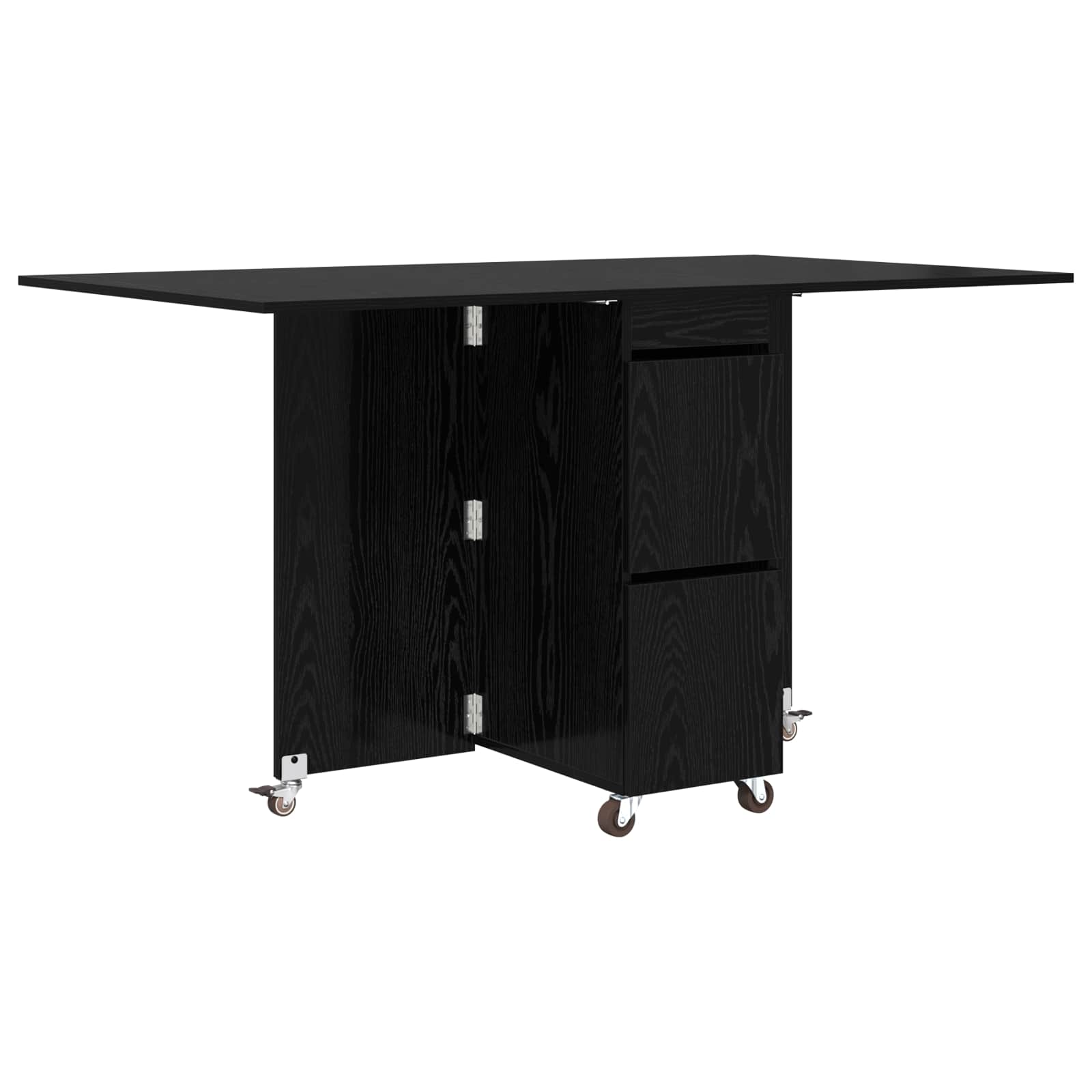 Esstisch 2 pcs 140 x 80 x 77 cm Holzwerkstoff Weiß Rechtwinklig