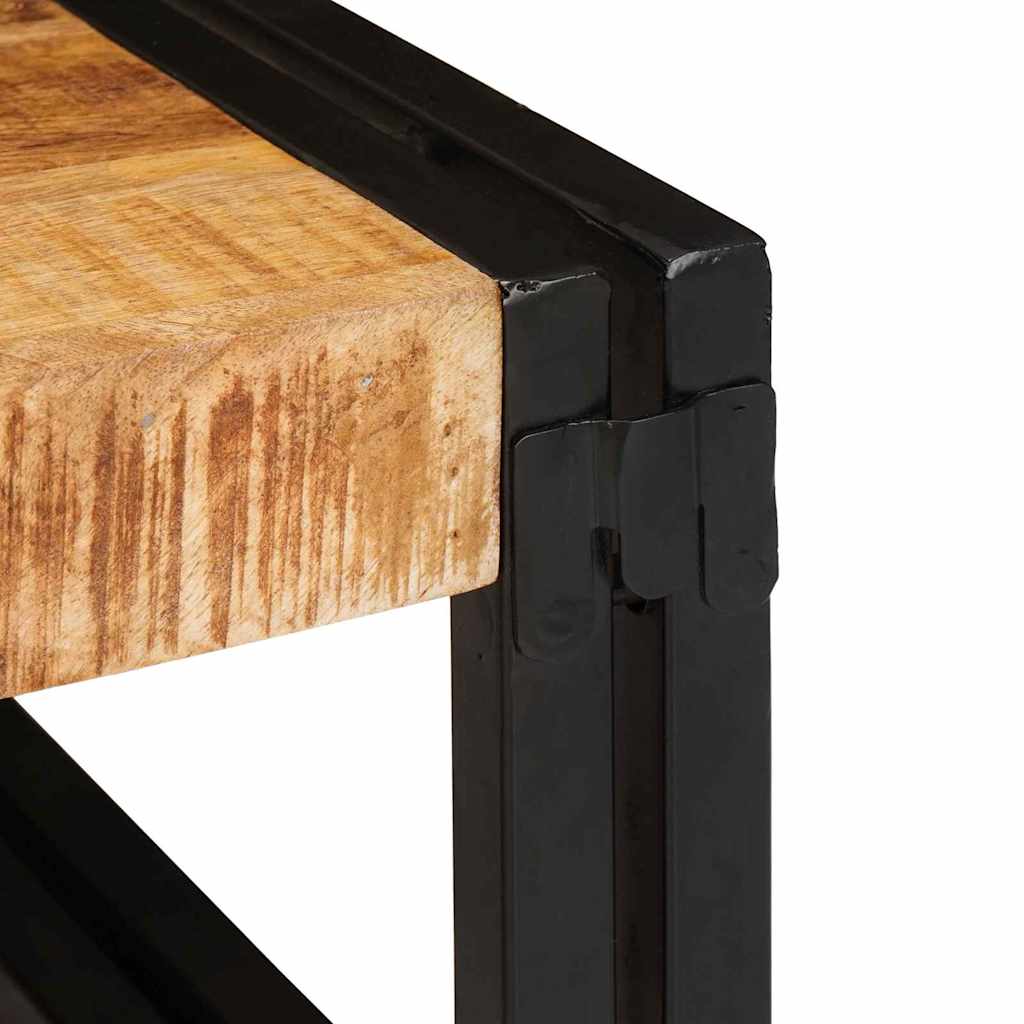 Badregal für Braun 40 x 50 x 23 cm Massives rohes Mangoholz
