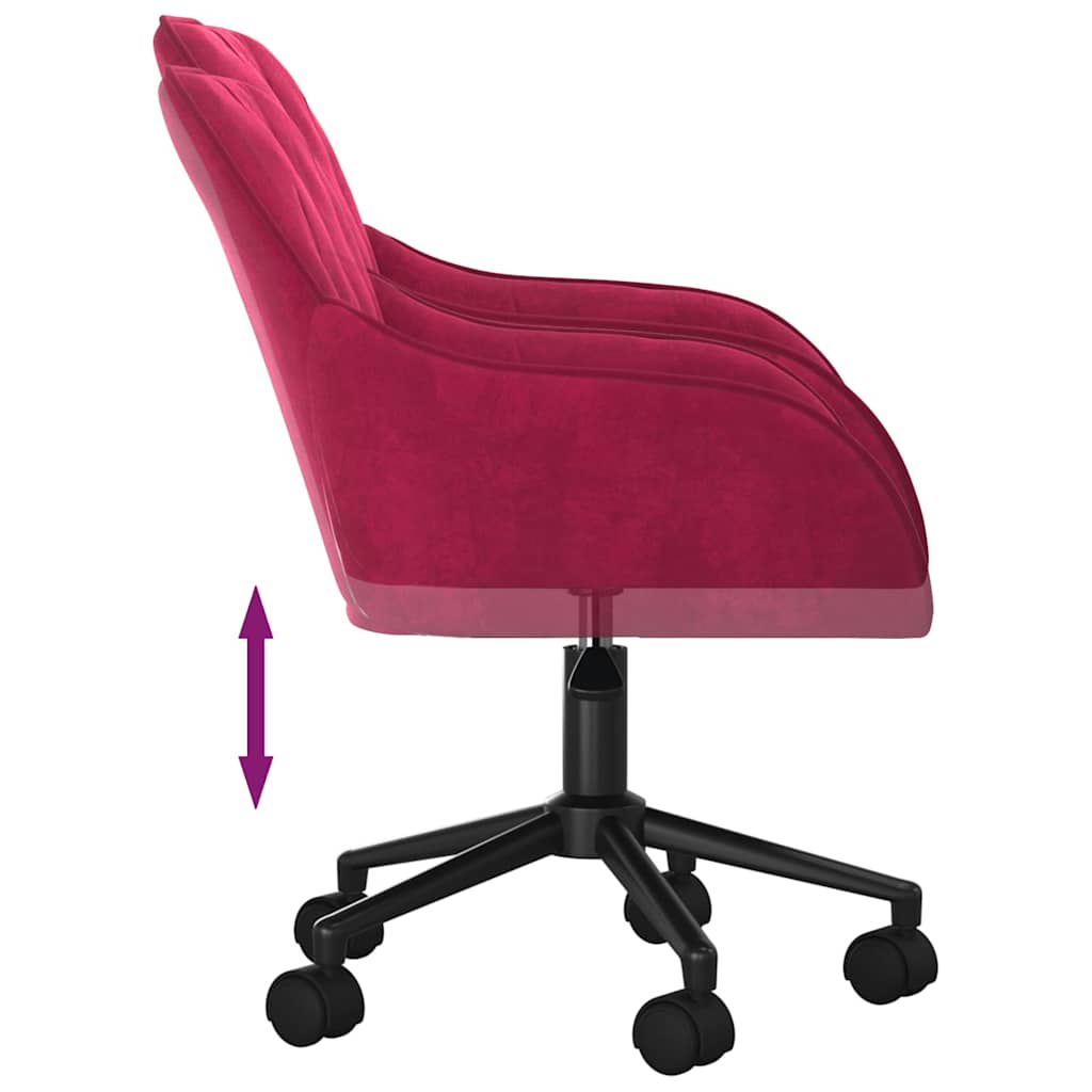 Esszimmerstühle 2 Stk. Drehbar Rosa Samt