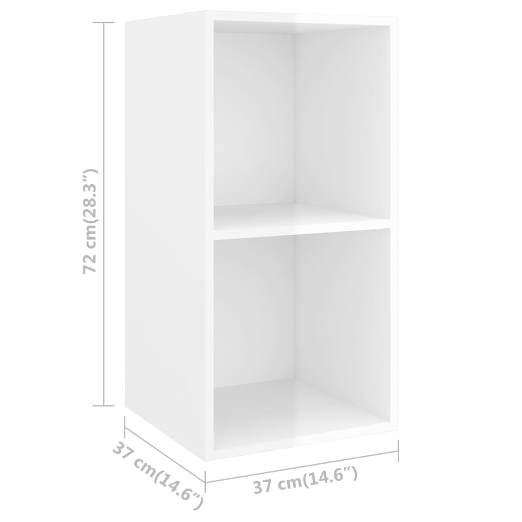 4-tlg. TV-Schrank-Set Weiß Holzwerkstoff