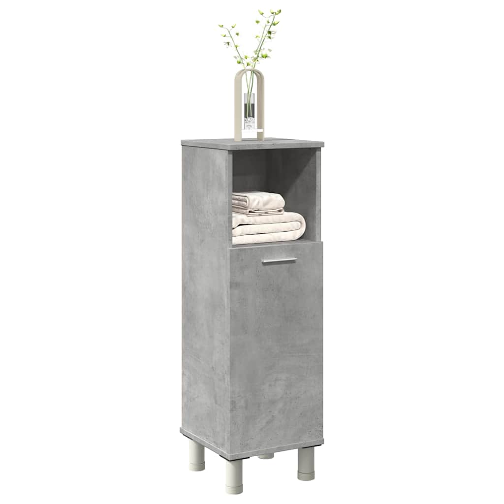 Badezimmerschrank Weiß 30x30x95 cm Holzwerkstoff