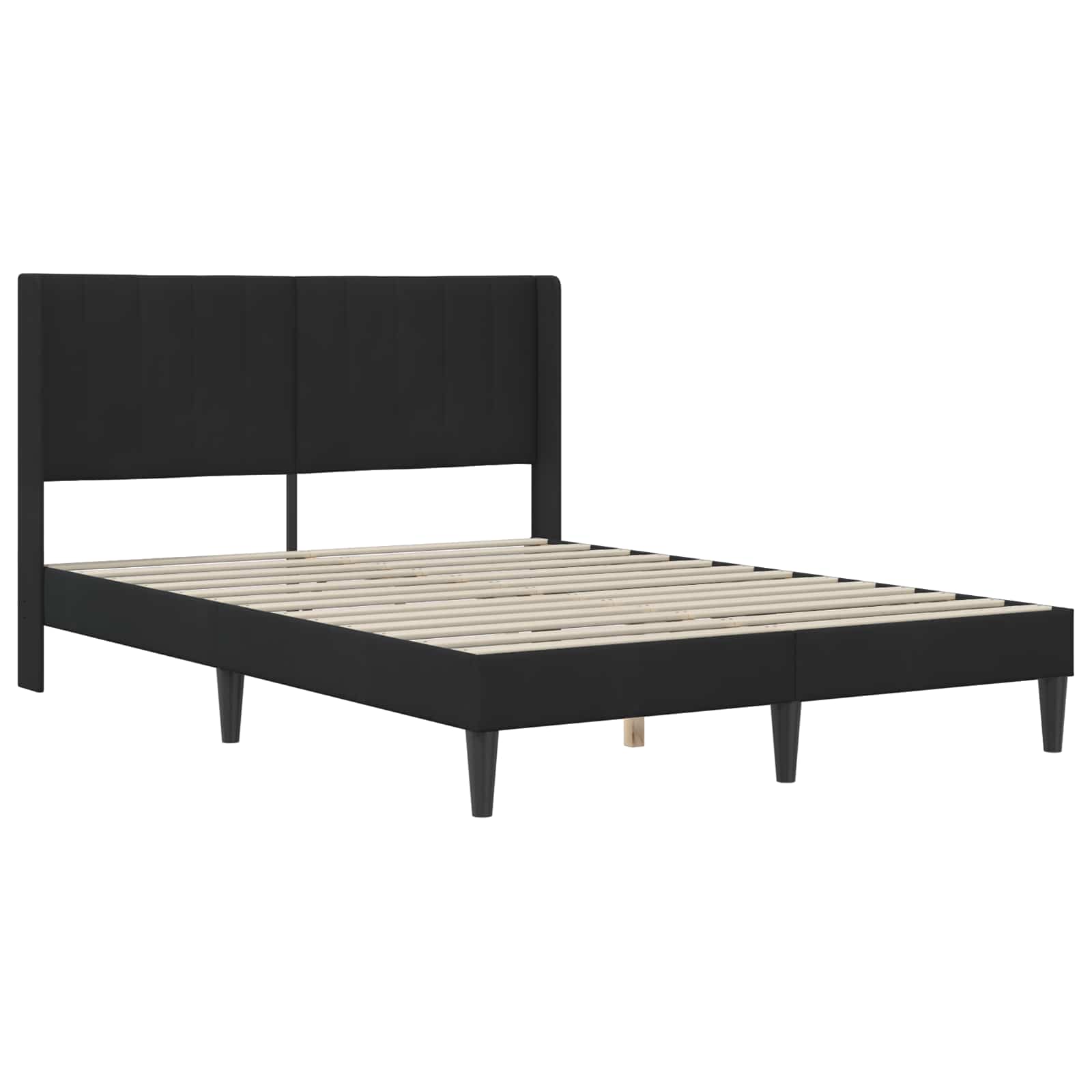 Bettgestell mit Matratze mit Kopfteil Hellgrau 80 x 200 cm Samt