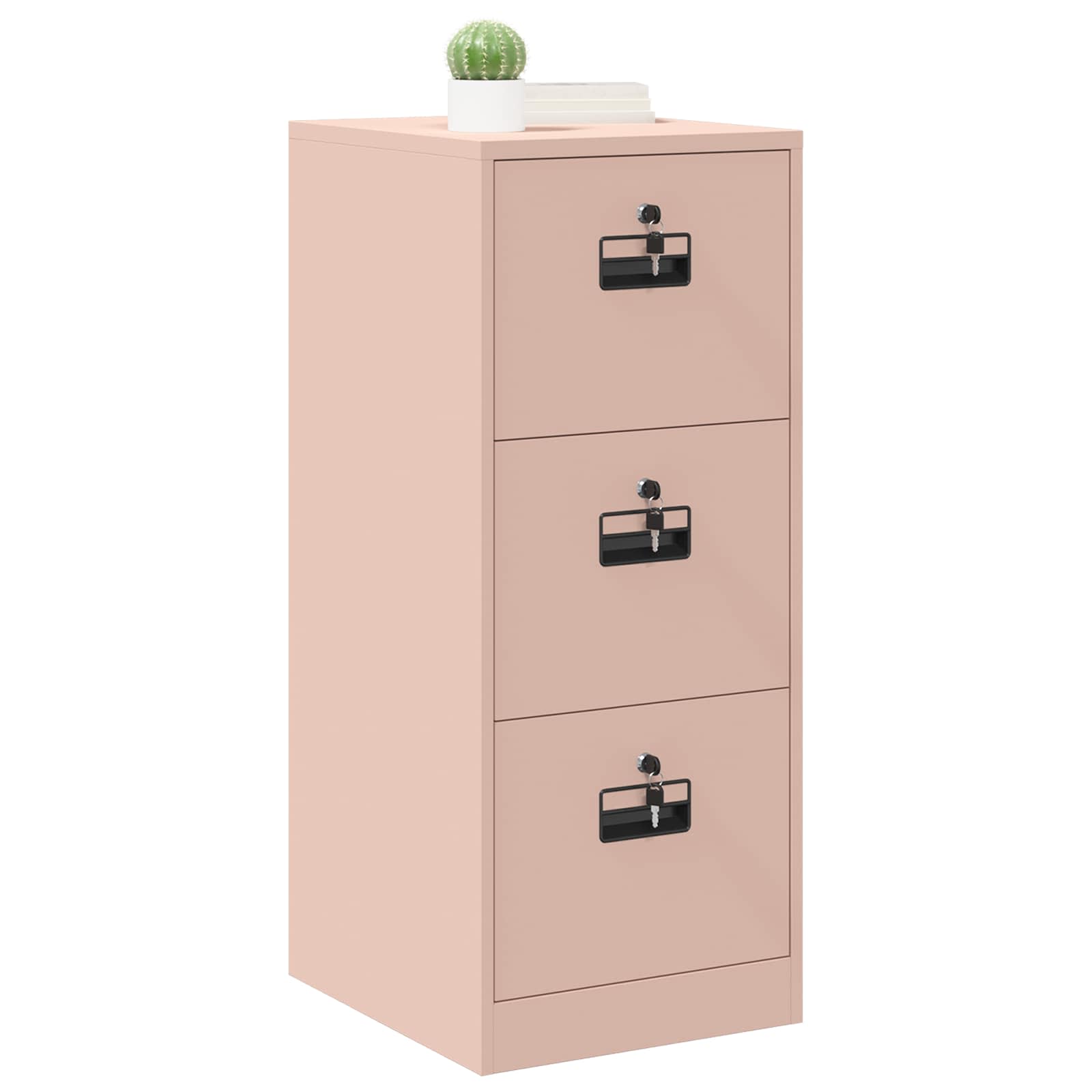 Aktenschrank 2 pcs Schwarz 44 x 50 x 139 cm Kaltgewalzter Stahl
