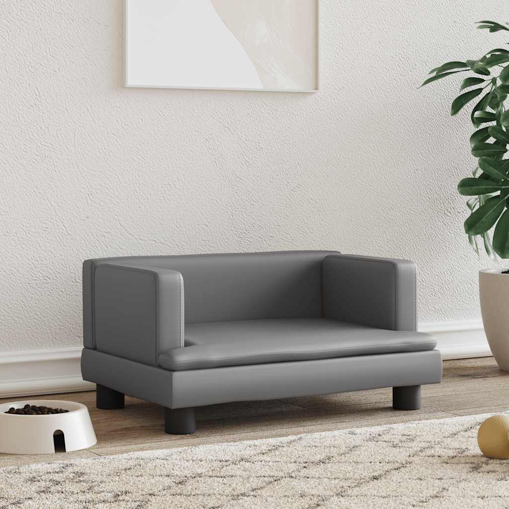 Hundebett Blau 80x45x30 cm Samt