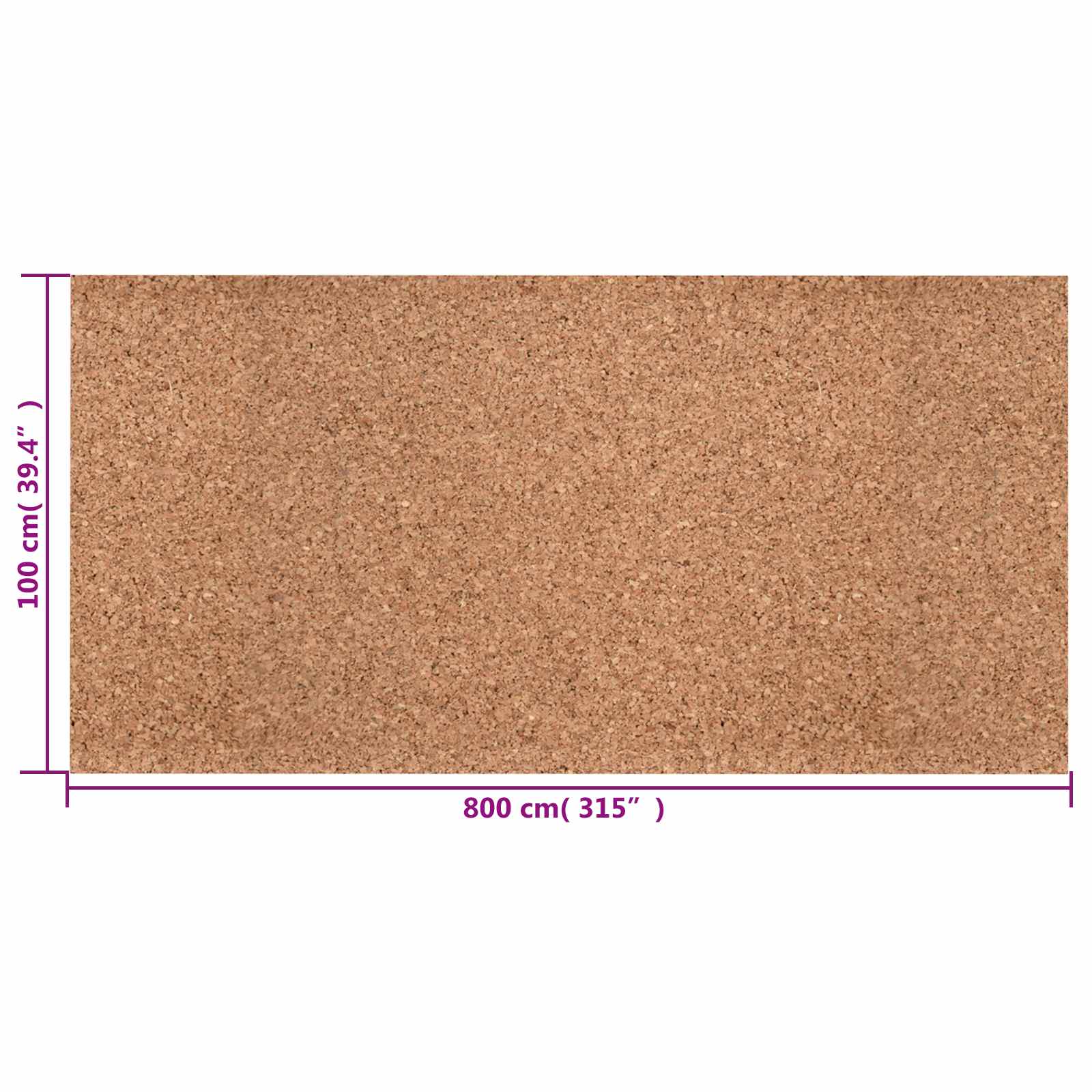 Korkrolle Braun 200 x 50 x 0,2 cm Kork