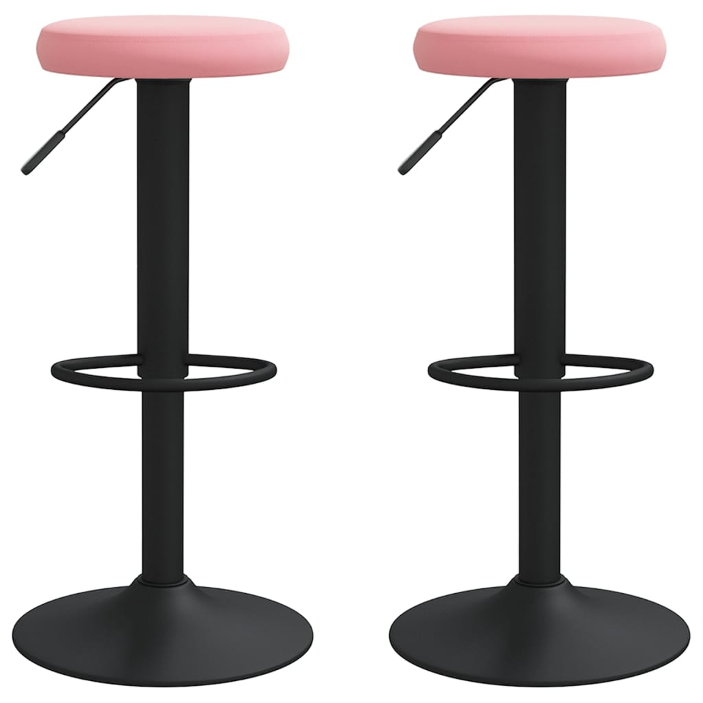 Barhocker 2 Stk. Schwarz Samt