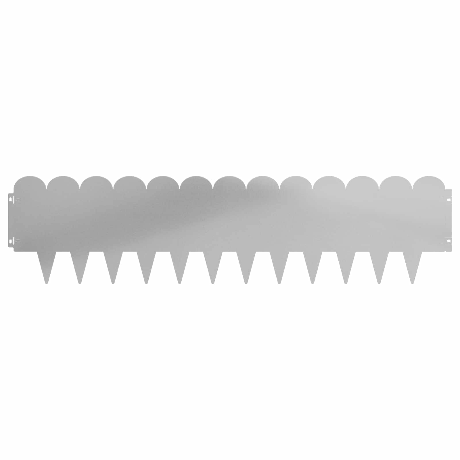 Raseneinfassung 10 pcs 103 x 15 cm Stahl Schwarz