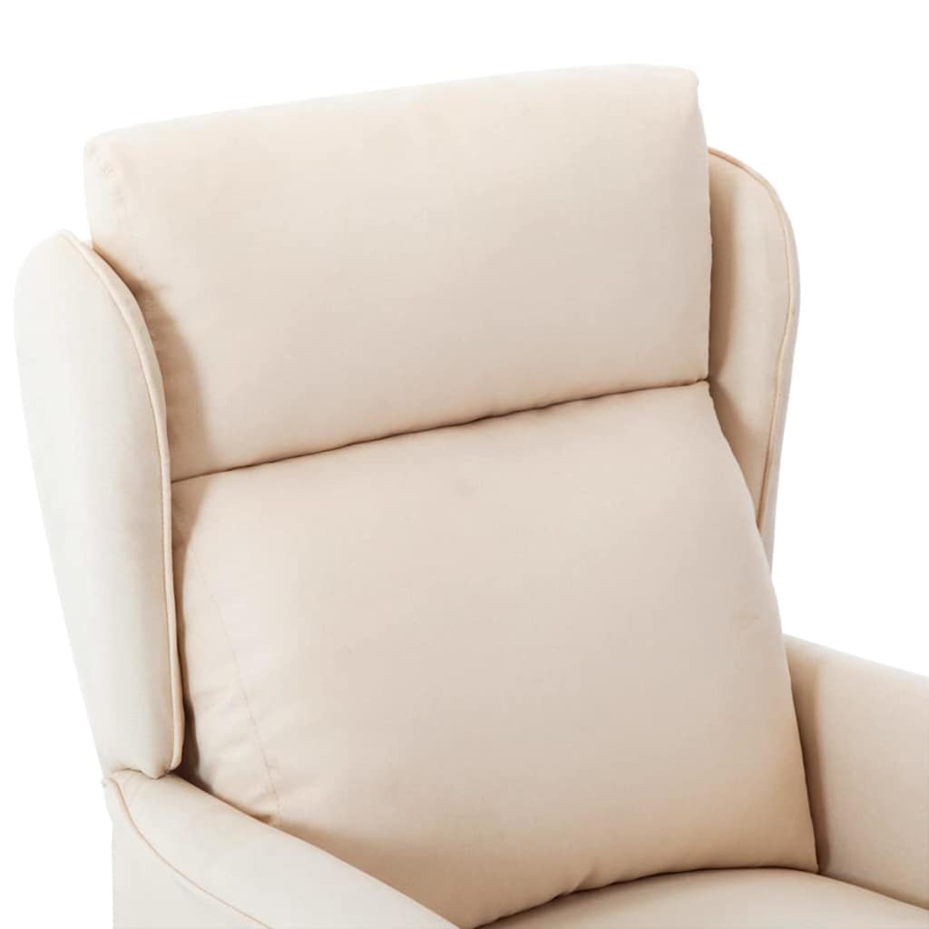 Massagesessel mit Kissen Hellgrau 93,5 x 67,5 x 101,5 cm Stoff