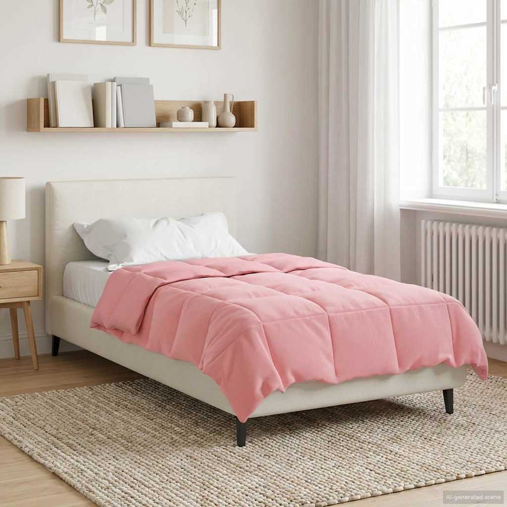 Winterbettdecke Gepolstert Anthrazit 240 x 260 cm Mikrofaser