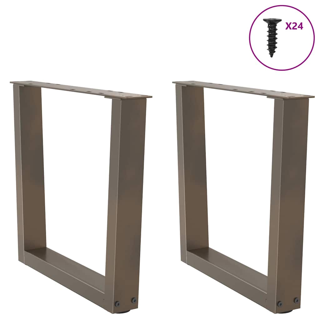 Couchtischbeine V-Form 2 Stück Schwarz 30x(30-31,3) cm Stahl