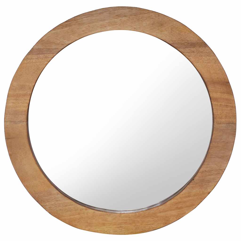 Wandspiegel 40 cm Teak Rund