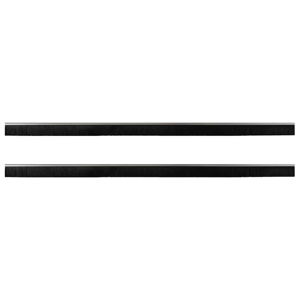Aufsteck Türbürstendichtungen 2 pcs Braun 100 cm