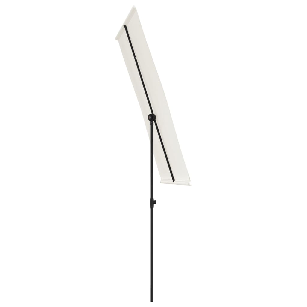 Sonnenschirm mit Aluminium-Mast 180x110 cm Bordeauxrot
