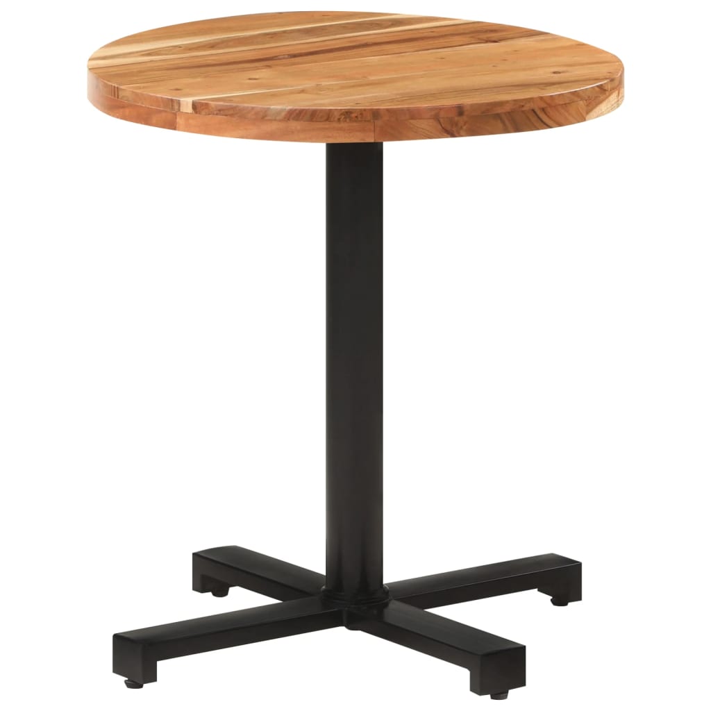 Bistrotisch Rund Ø60x75 cm Raues Mangoholz