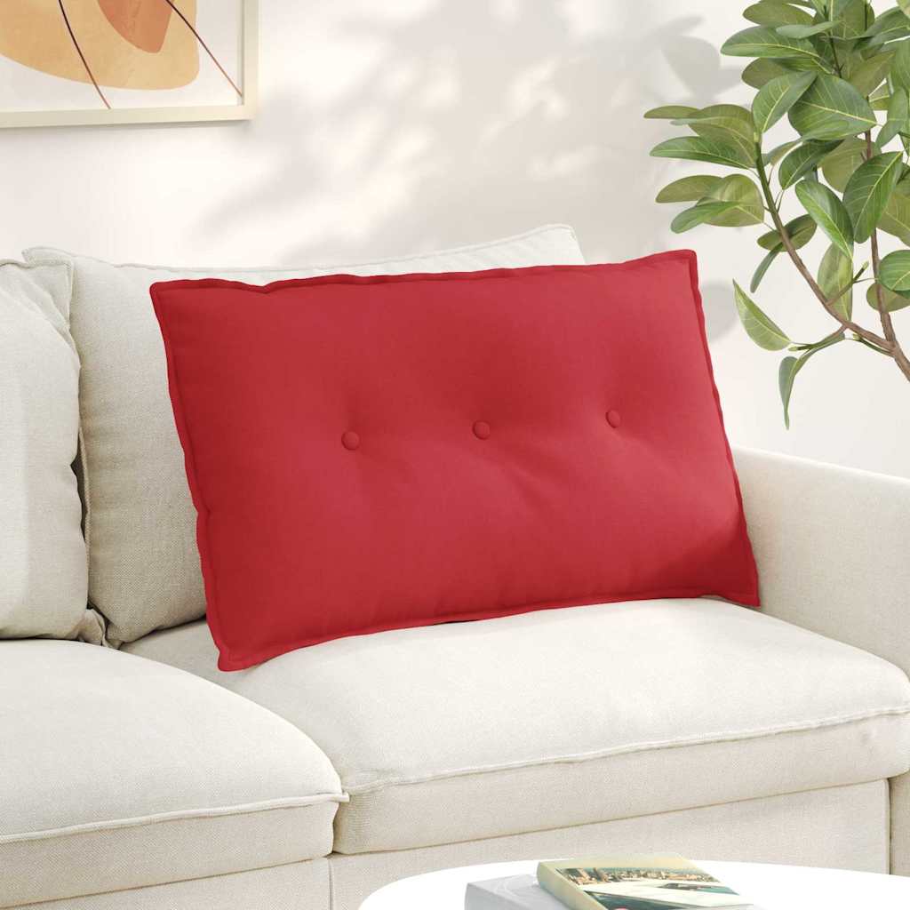 Rückenkissen Hellgrau 50 x 19 x 45 cm Stoff