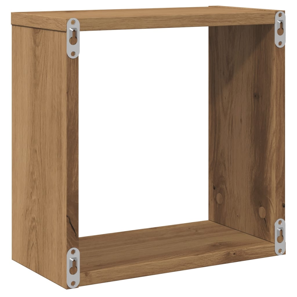 Würfelregale 2 Stk. Weiß 30x15x30 cm