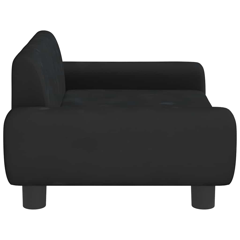 Kindersofa Blau 100x54x33 cm Samt